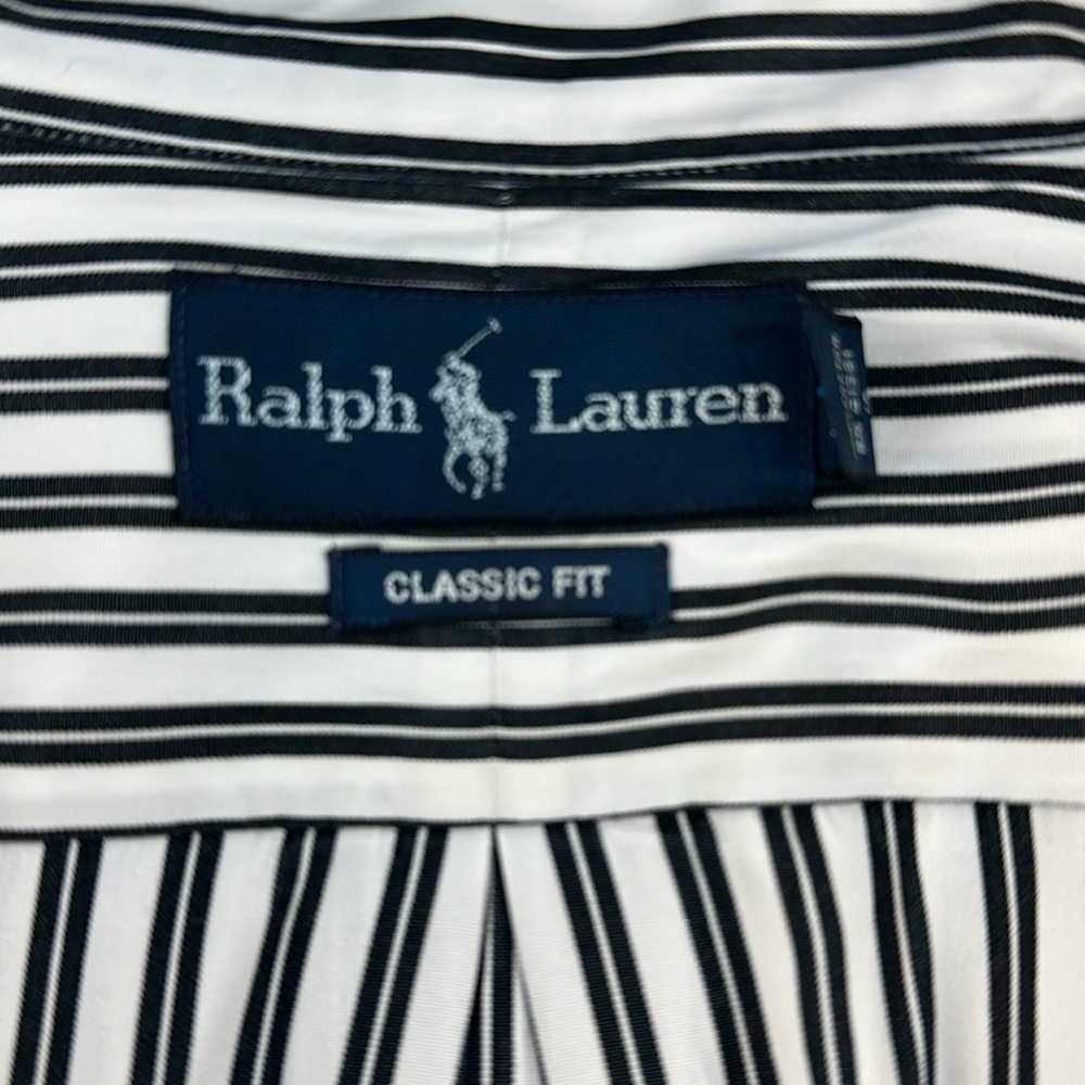 Ralph Lauren Blue Label Striped Button Down Shirt - Picture 9 of 9